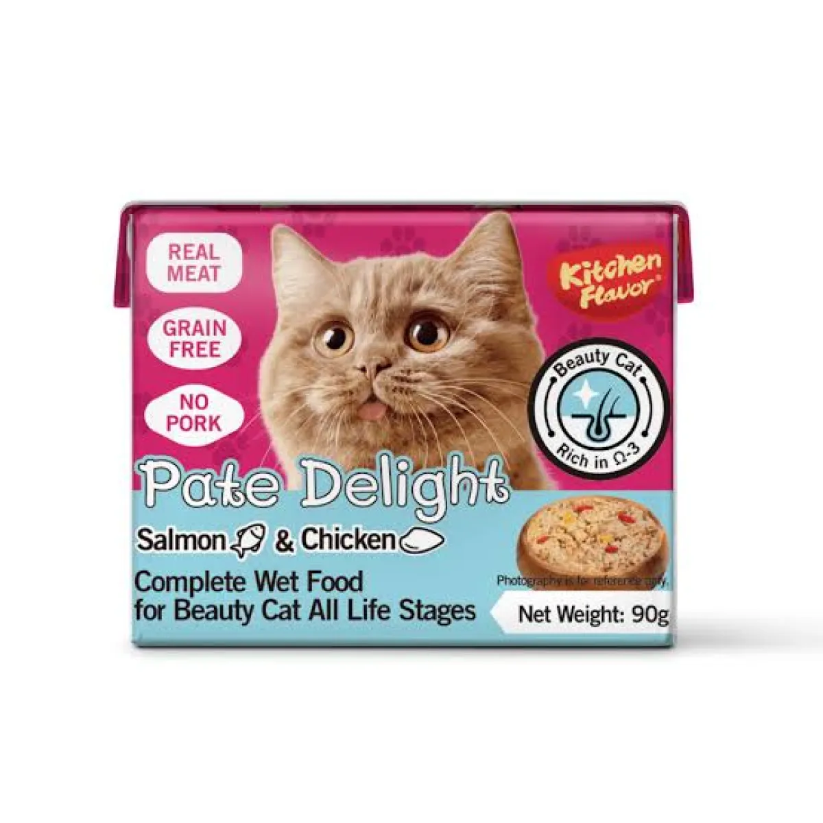 Kitchen Flavor Pate Delight – Salmon & Chicken (90g)