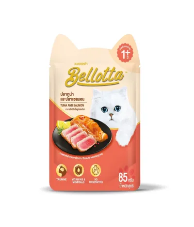 Bellotta Premium Adult Pouch Tuna and Salmon 85gm_img_0