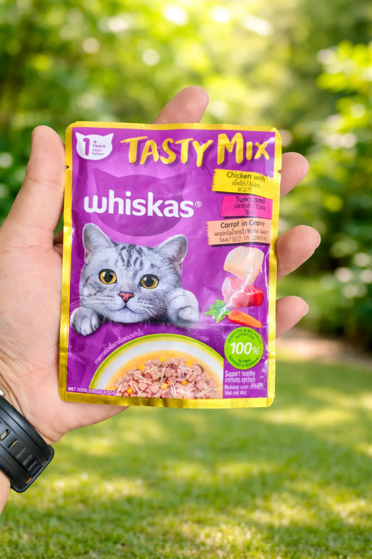 Whiskas Tasty Mix (Chicken, tuna, carrot)