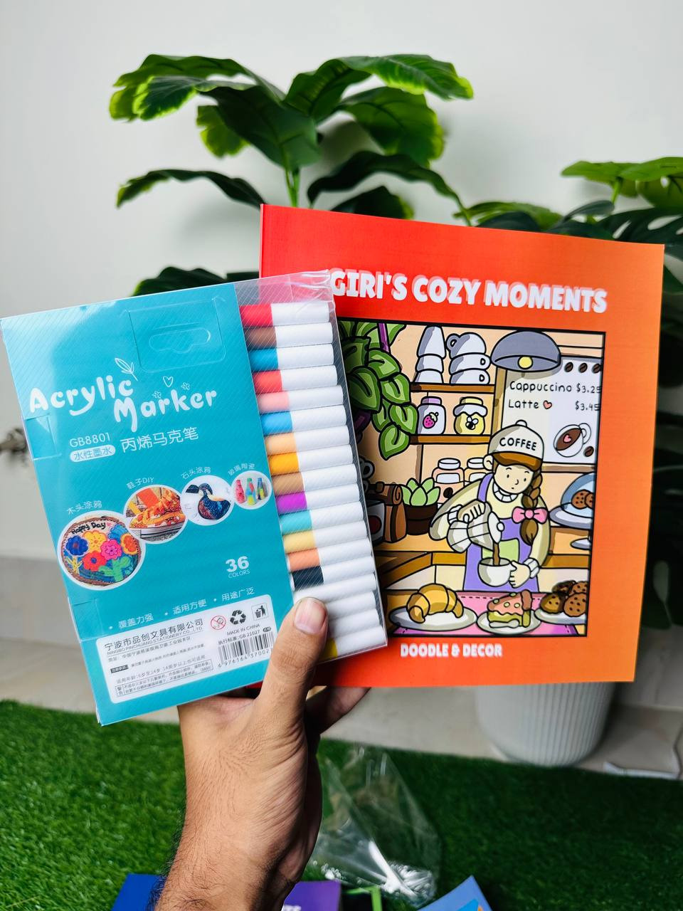 36 Acrylic Pen + One Book (Combo)