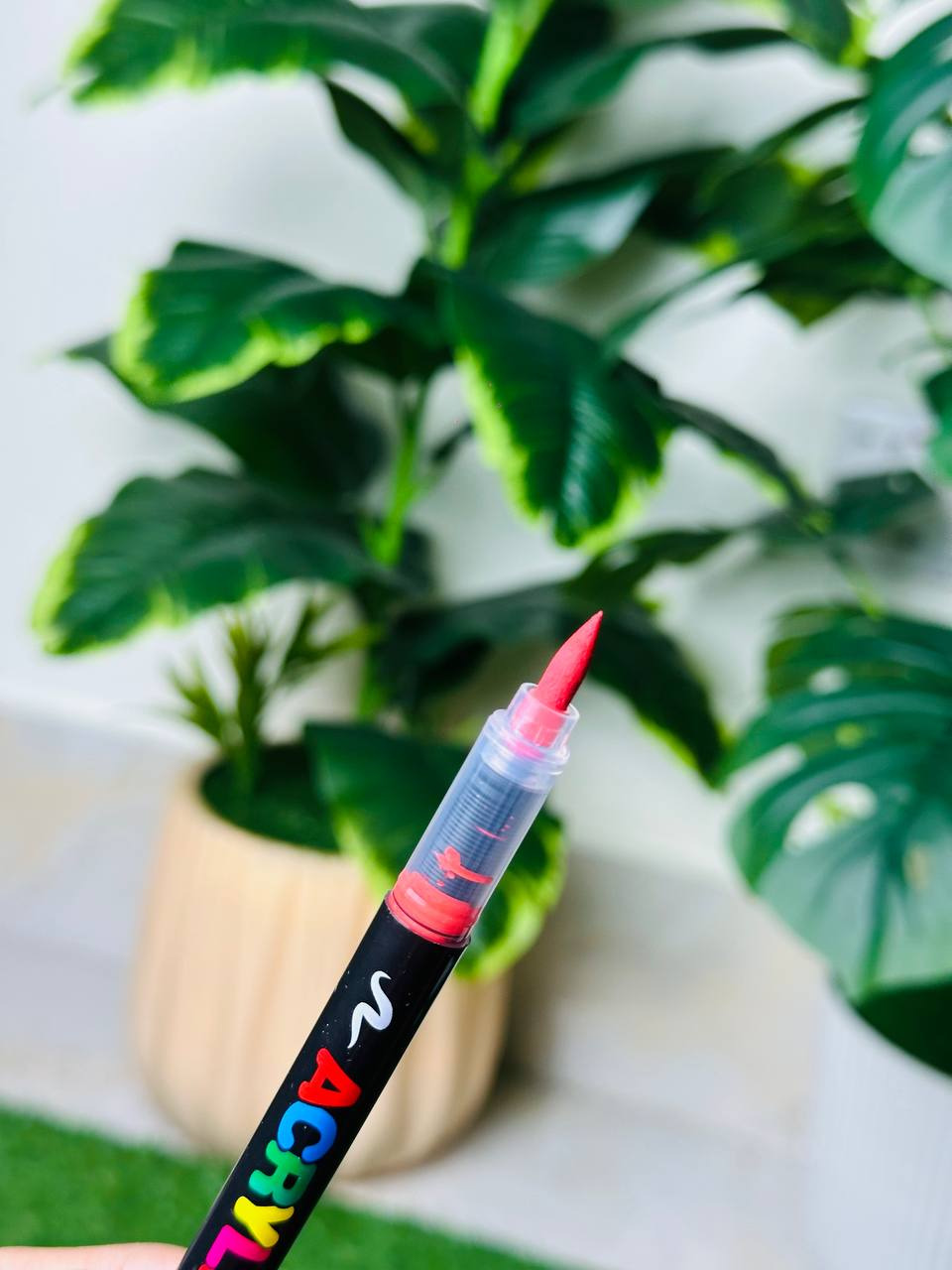 12 Premium Acrylic Brush Pen + One Book (Combo)_img_3