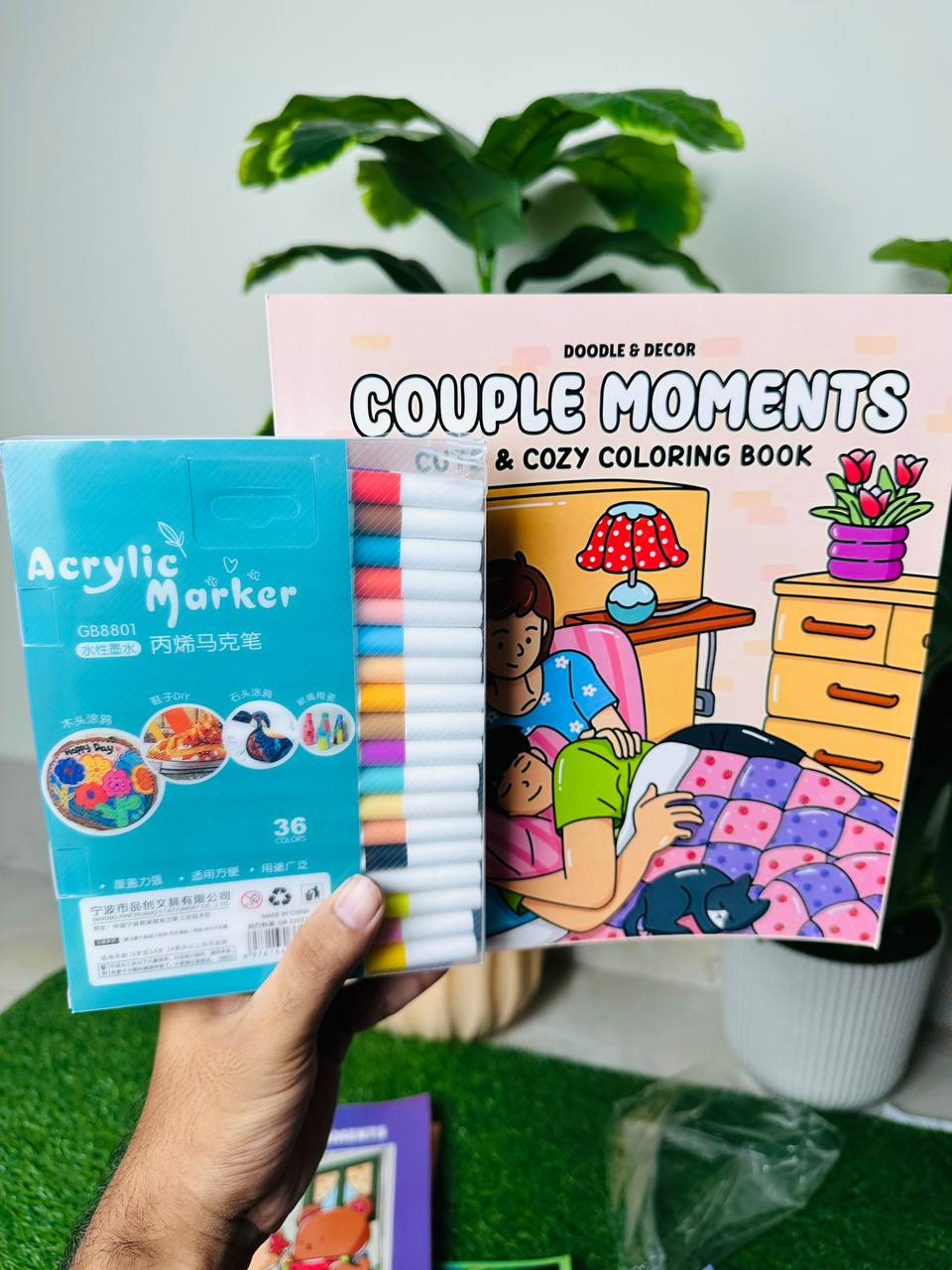 36 Acrylic Pen + One Book (Combo)_img_4