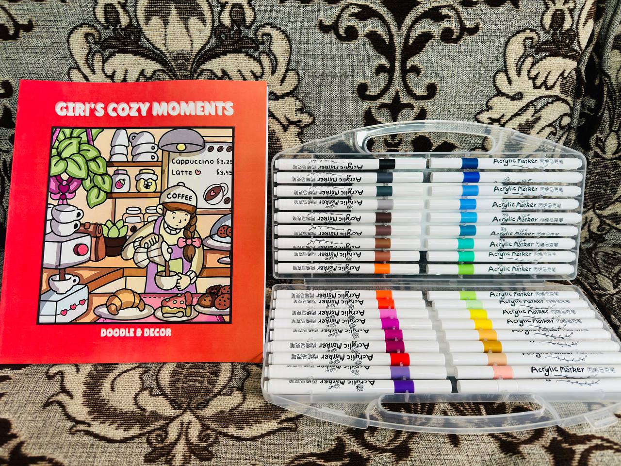 36 Acrylic Brush Pen + One Book (Combo)_img_2