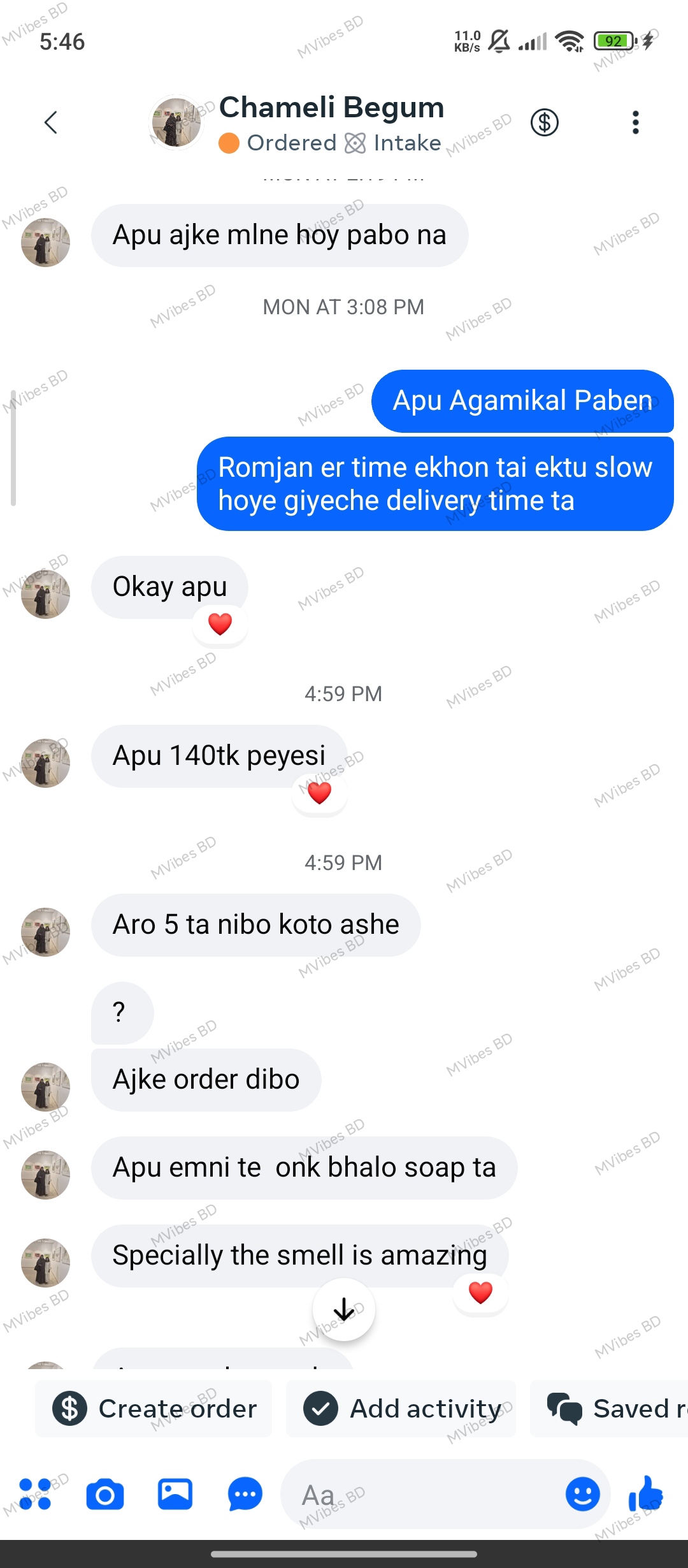 Customer review
