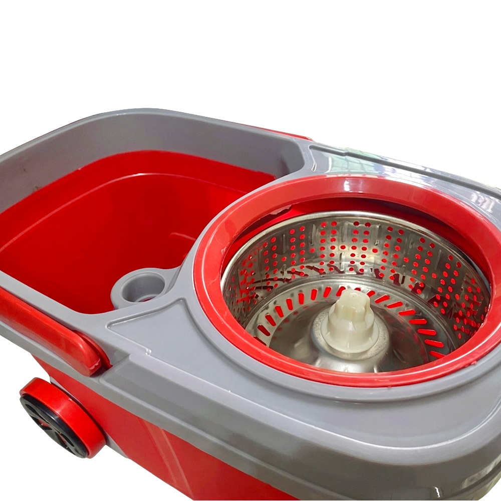 Proclean 8 Wheels SS Mop Head Premium Spin Mop RM-0582_Red_img_8