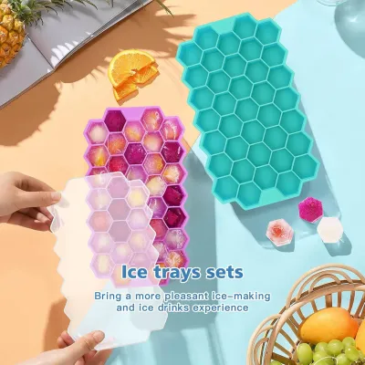 Proclean Honeycomb Silicone Ice Cube Trays_IC-3118 Multicolor_img_2