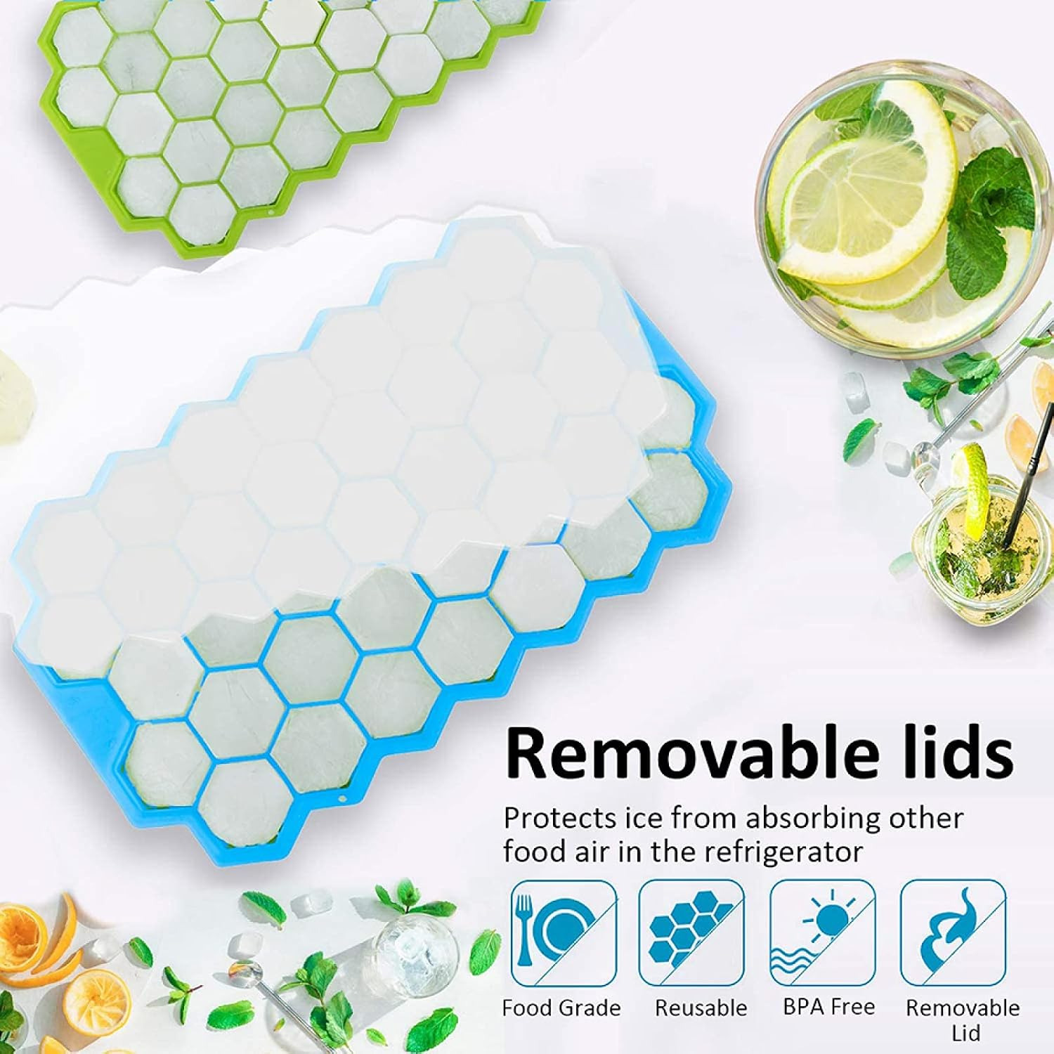 Proclean Honeycomb Silicone Ice Cube Trays_IC-3118 Multicolor_img_3