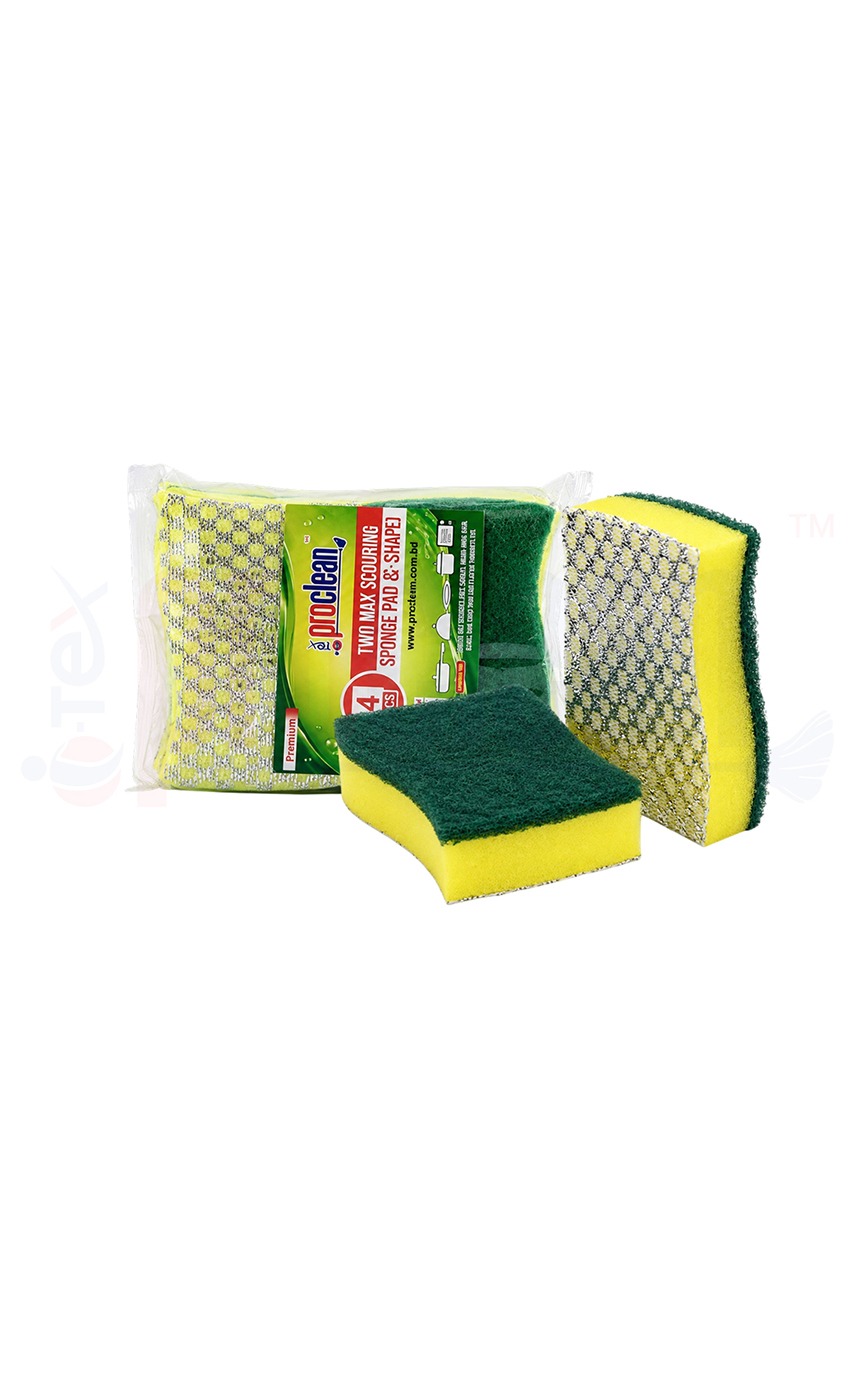 Two Way Scouring Sponge_SSP-9944 ( 4pcs )