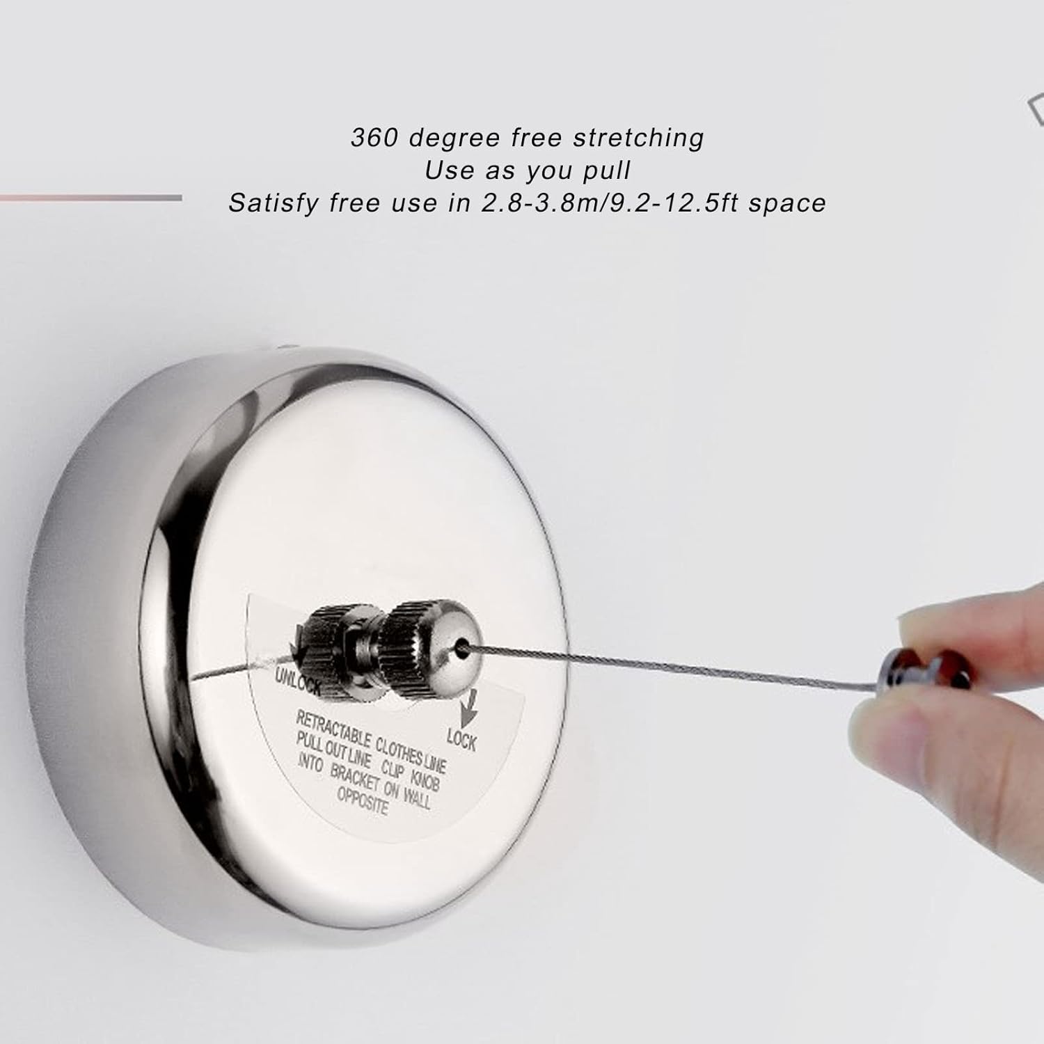 Proclean Stainless Steel Wall Mounted Retractable Clothesline_CL-2906_img_4