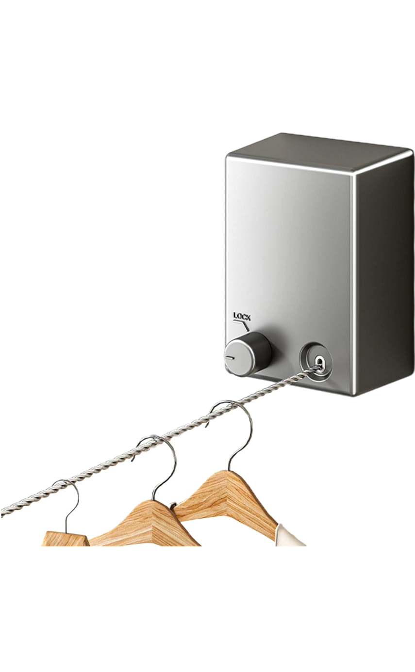 Proclean Retractable Clothesline Stainless Steel Wall Mount Rope 4.2M_CL-2913