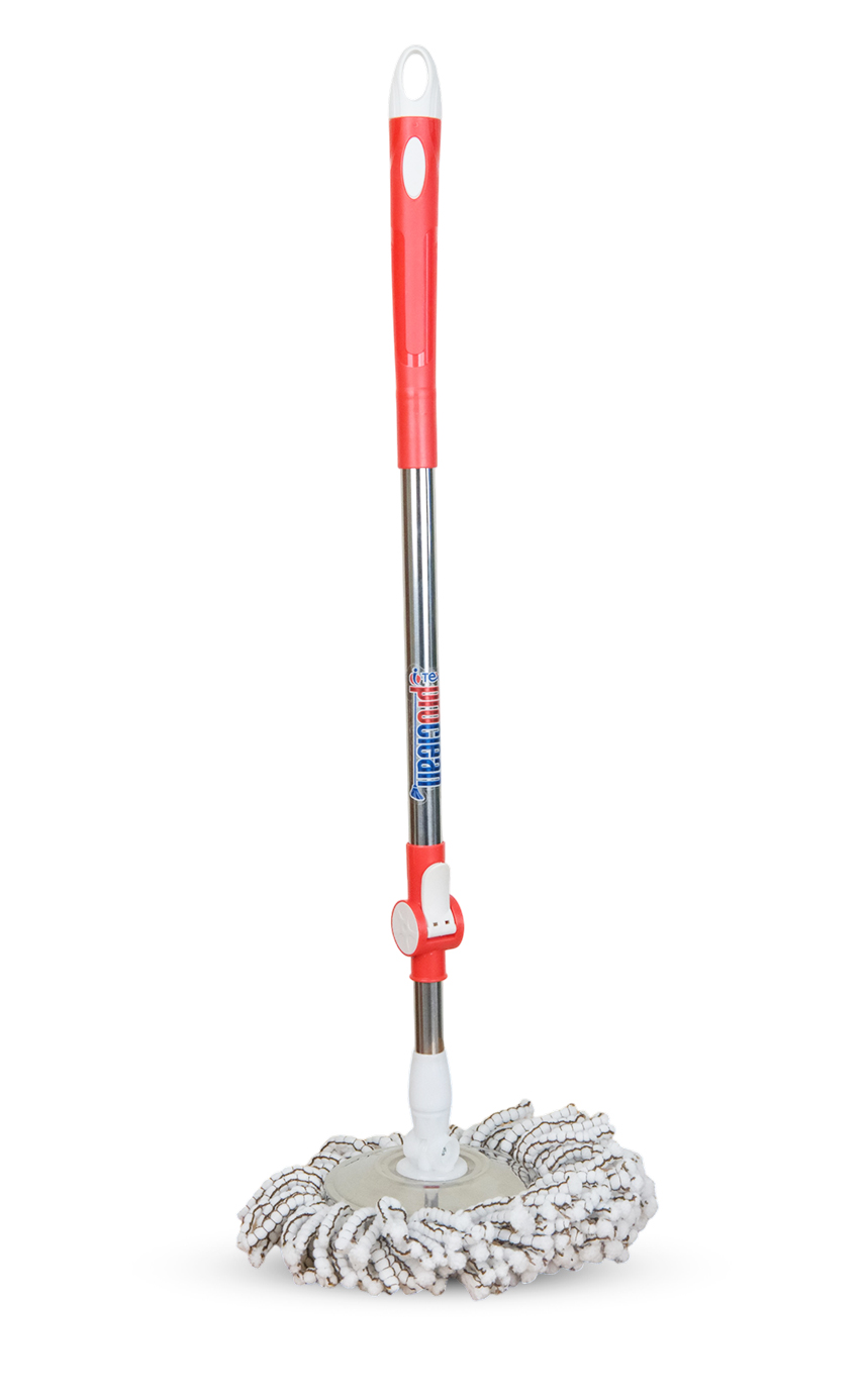 Proclean 8 Wheels SS Mop Head Premium Spin Mop RM-0582_Red_img_3
