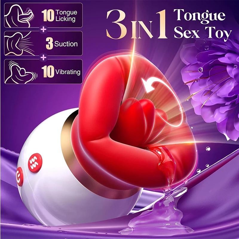 Mouth-Shaped Sucking Vibrator Tongue Licking Nipple Anal Clit Sucker Sexy G Spot Clitoral Stimulator Couples Sex Toy for Woman_img_5
