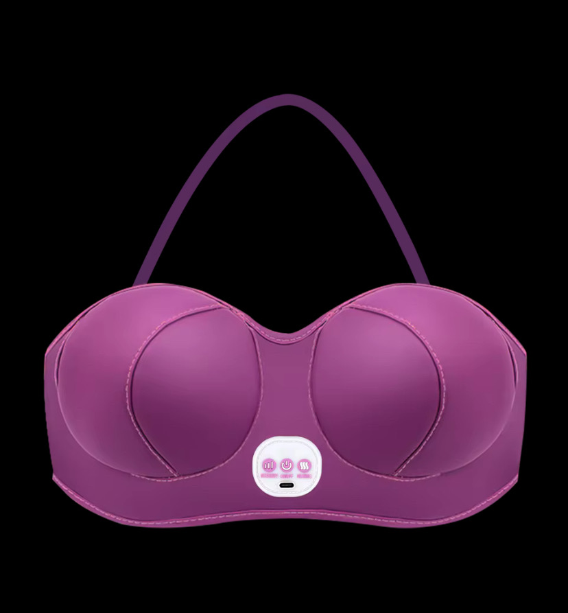 Electric Breast Enlargement Chest Massage Bra Breast Enlarge Increase Size 3-Speed Vibration Hot Compress Breast Relaxation_img_5