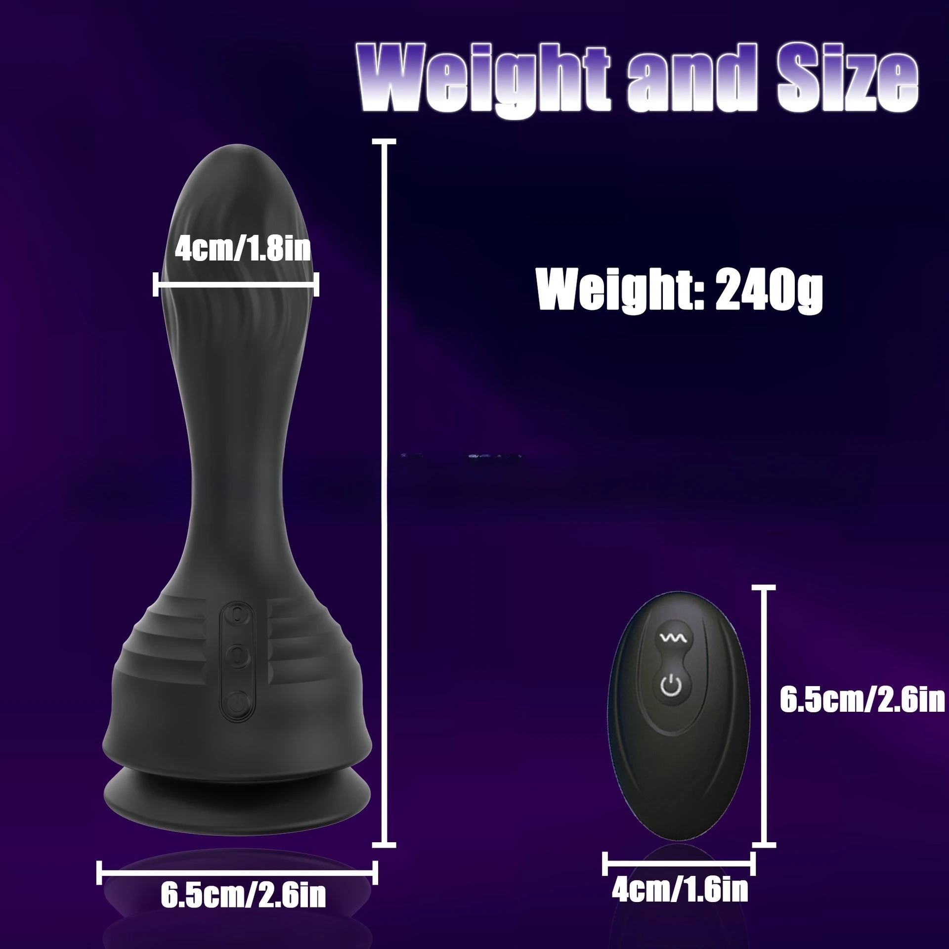 Wireless Remote Vibrator Adult Sex Toys For Women Men Inflatable Anal Plug Prostate Massager Suction Cup Butt Plug Sex Machine_img_2