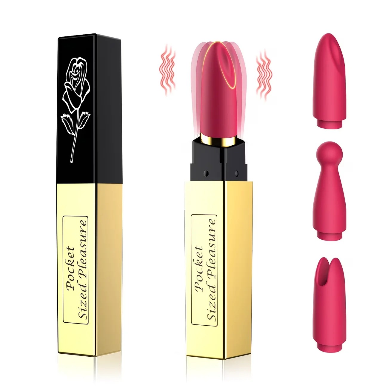 Mini Lipstick Bullet Vibrator For Women 10 Powerful Vibrations Clitoral Stimulation Discreet Electric Massager Portable Sex Toy