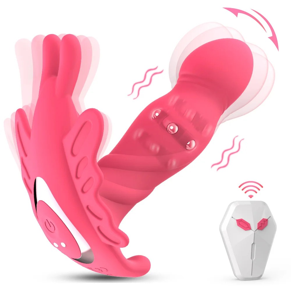 Wearable Panty Anal Vibrator 9 Wiggling Dildo Male Prostate Stimulator Massager Vibrating Butt Plug Adult Sex Toys for Men