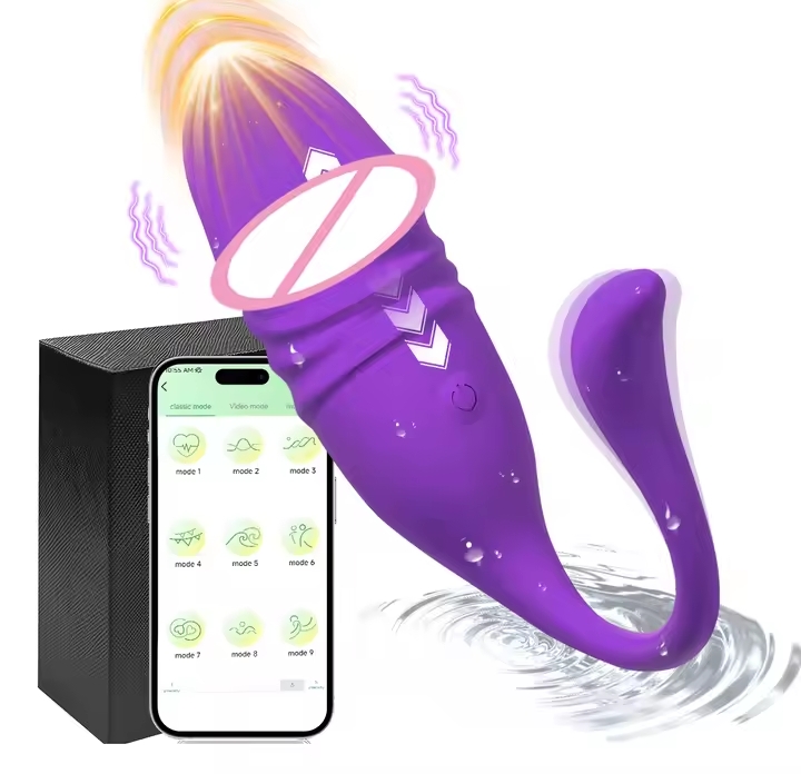 Wireless Bluetooth APP G Spot Vibrator for Women Telescopic Dildo Clitoris Stimulator Vagina Love Egg Panties Sex Toys for Adult_img_1