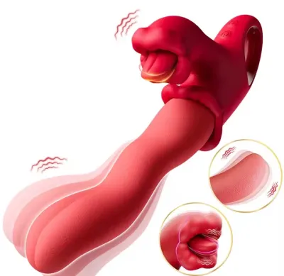 Tongue Scroll Vibrator 3 IN 1 Clitoral for Women Clit Nipples G-Spot Stimulator Female Vagina Massager Vibrator Adult Sex Toys_img_0