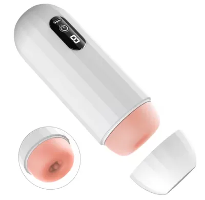 Male Masturbators Hands Free Automatic Sucking Stroker Blowjob Masturbation Machine 3D Textured Penis Pump Sex Toys for Men_img_0