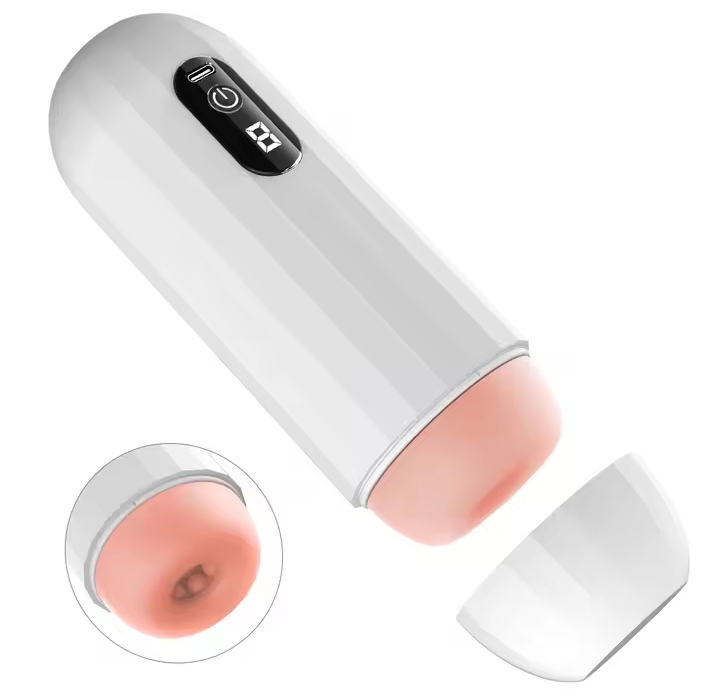 Male Masturbators Hands Free Automatic Sucking Stroker Blowjob Masturbation Machine 3D Textured Penis Pump Sex Toys for Men