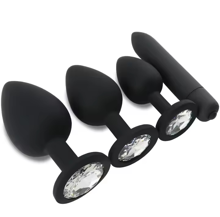 Soft Silicone Anal Butt Plug Men Prostate Massager Adult Gay Products Ass Stuffed Mini Bullet Vibrator Sex Toy for Couples