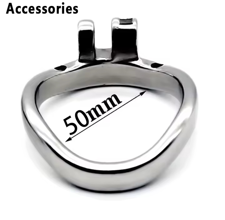 Male Chastity Belt Device Cock Cage Stainless Steel Penis Ring Lock Chastity Cage With Catheter Anti-drop Ring Sex Toys For Men_img_9
