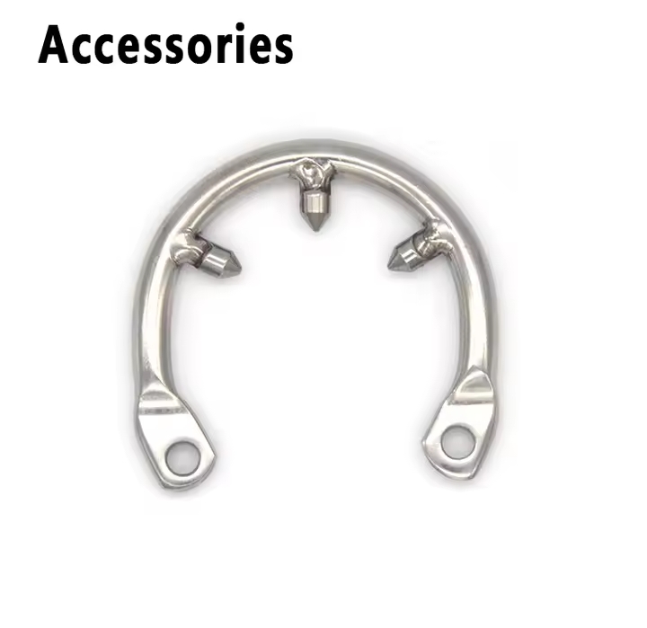 Male Chastity Belt Device Cock Cage Stainless Steel Penis Ring Lock Chastity Cage With Catheter Anti-drop Ring Sex Toys For Men_img_13