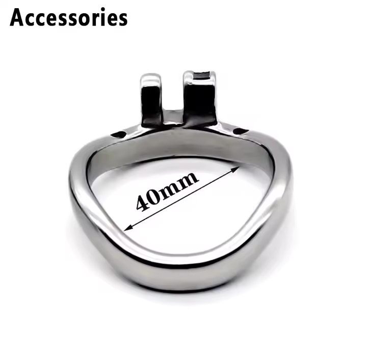 Male Chastity Belt Device Cock Cage Stainless Steel Penis Ring Lock Chastity Cage With Catheter Anti-drop Ring Sex Toys For Men_img_7