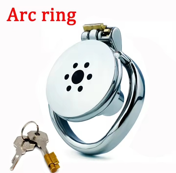 Small Stainless Steel Male Chastity Device Cock Cage Penis Ring Hardcore Inverted Cock Lock Bdsm Sex Toys for Men Adult 18_img_1
