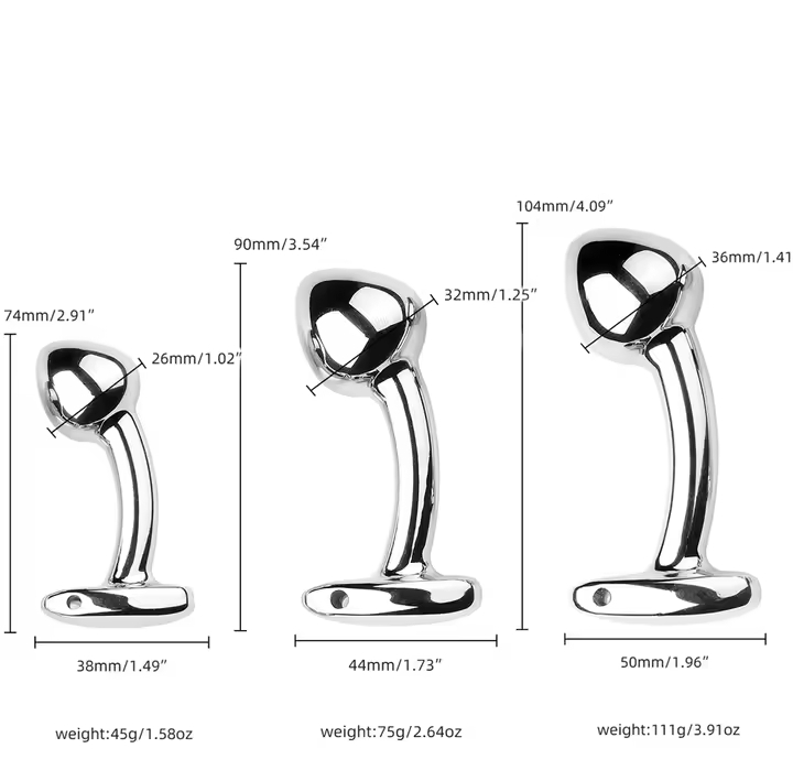 Stainless Steel Mushroom Head Anal Plug Metal Anal Sex Toys Prostate Massager Dildo Butt Plug for Men Sex Products_img_1