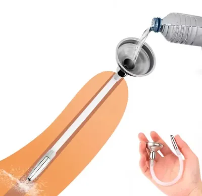 Male Chastity Device Urethra Catheter Penis Plug Urethral Stretcher Catheter Dilator Cock Cage Catheter Sex Toys For Men_img_0