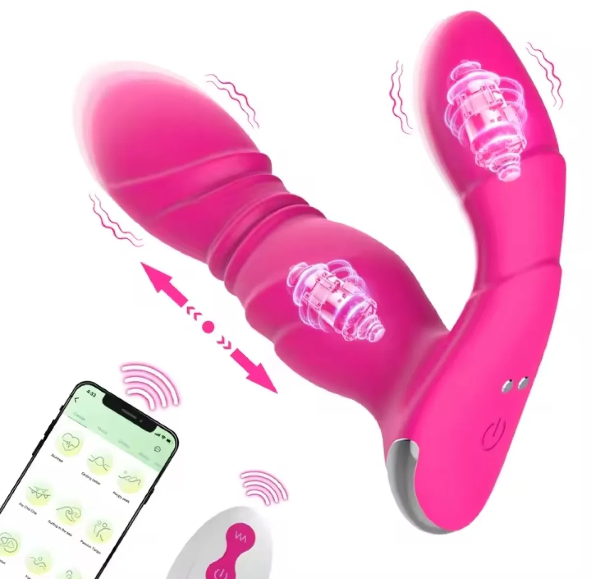 Wearable Vibrating Panties Vibrators App Remote Sex Toys for Women 9 Speed Powerful Thrusting Vibrations Adult Couples Sex Good