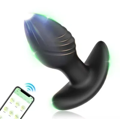 Rotation Anal Vibrator 9 Mode Butt Plug APP Remote Control Anal Sex Toy for Men Vibrating Prostate Massager Anal Plug Adult Game_img_0