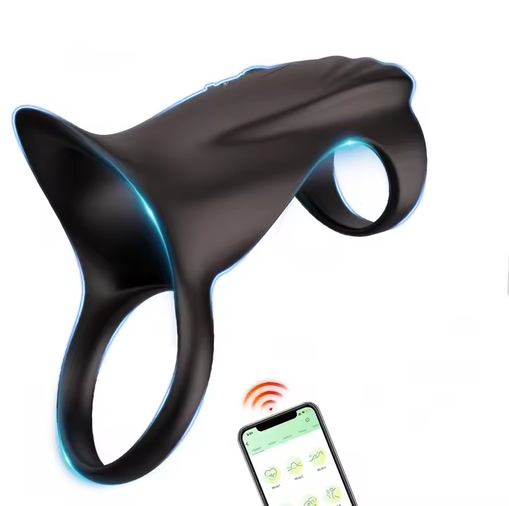 App Controlled Penis Ring Vibrator Male Erection Enhancer Sleeve 10 Vibration Anal G spot Stimulation Couples Sex Toy for Men