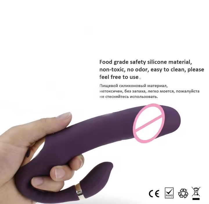 Heating Double Motor G Spot Clitoris Anal Dildo Vibrator Adult Sex Toys for Woman Masturbator 10 Mode 10 Speed Female Erotic Toy_img_1