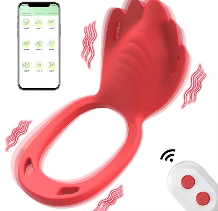 App Remote Controlled Wearable Panty Vibrator 9 Vibration Modes Vibrating Penis Ring Clitoral Stimulator Adult Couple Sex Toy