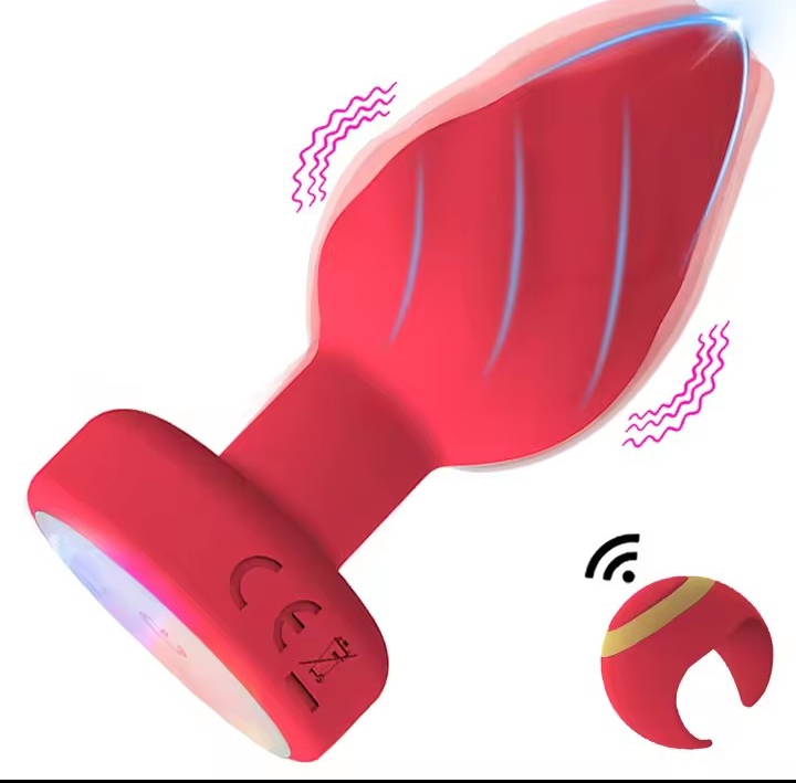 Luminous Anal Plug Vibrators Ring Remote Control Prostate Massager Vaginal Butt Plug Stimulator Adult Couples Sex Toys for Women