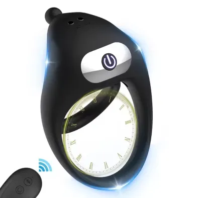 Wireless Remote Vibrating Cock Ring Clitoral Vibrator 10 Vibration Dual Penis Ring for Men G Spot Stimulator Sex Toy for Couple_img_0