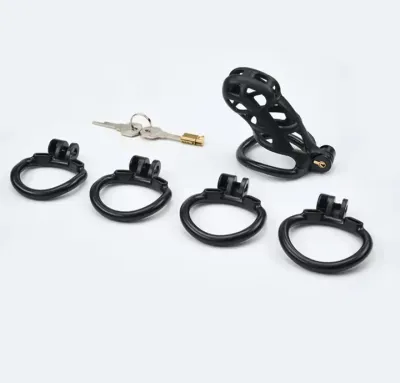 Man Penis Lock Rings Male Chastity Cage Sex Toys Chastity Cock Cage Device Penis Ring Erotic Urethral Products Male With 4 Size_img_0