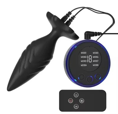 Electric Shock Pulse Anal Plug Beads Stimulator Orgasm Vagina Prostate Massager Butt Plug Female Masturbation Adult Sex Toy_img_1