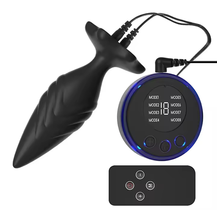 Electric Shock Pulse Anal Plug Beads Stimulator Orgasm Vagina Prostate Massager Butt Plug Female Masturbation Adult Sex Toy_img_1