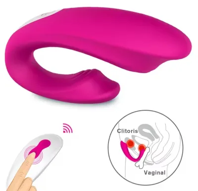 Rechargeable Clitoral Vibrator with 9 Powerful Vibrations Wireless Remote Clit Vaginal G Spot Stimulator Adult Sex Toy for Women_img_1