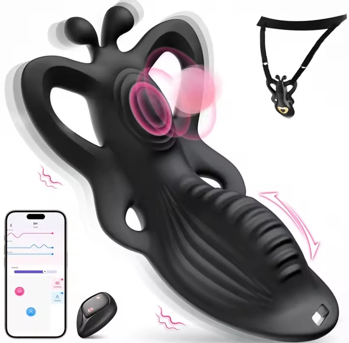 Wearable Vibrator App Remote Control Mini Panty Vibrators 9 Vibrating Modes Clitoral Stimulator Couples Sex Toys for Woman