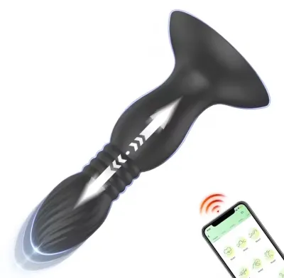 Thrusting Anal Vibrators Suction Cup Anal Plug Vibrating Butt Plug 9 Vibration Prostate Massager Sex Toys for Men Women Couples_img_0