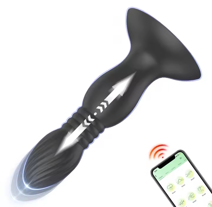 Thrusting Anal Vibrators Suction Cup Anal Plug Vibrating Butt Plug 9 Vibration Prostate Massager Sex Toys for Men Women Couples