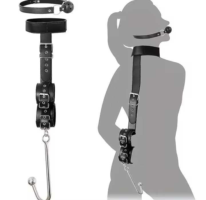 BDSM Anal Hook Collar Gag Bondage Restraints Metal Anal Butt Plug Slave Role Play Sex Toys for Couples SM Adults Sex Games Shop
