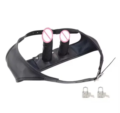 Strapon Double Dildo Vibrator Panties Detachable Vaginal Vibrator Anal Butt Plug Chastity Belt Sex Product for Women Masturbator_img_0