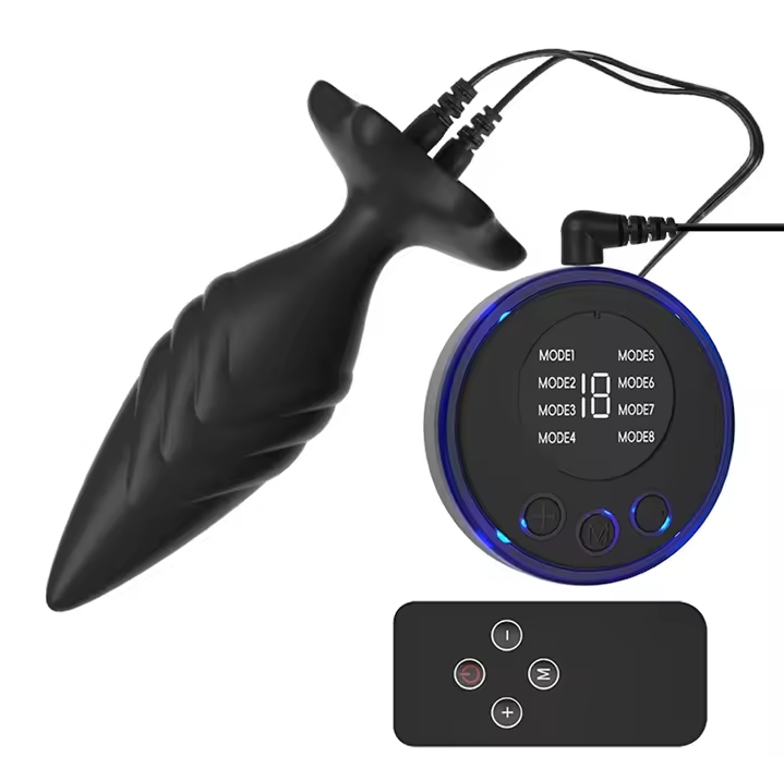 Electric Shock Pulse Anal Plug Beads Stimulator Orgasm Vagina Prostate Massager Butt Plug Female Masturbation Adult Sex Toys_img_2
