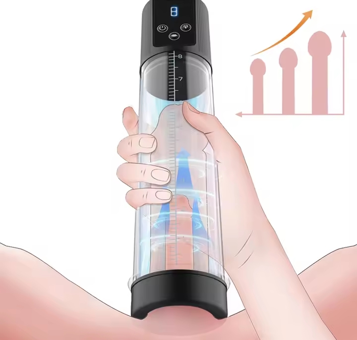 Electric Penis Pump Penis Enlargement Extend Pump Penis Trainer Male Masturbators Cup Dick Pump Sex Toys for Men 18