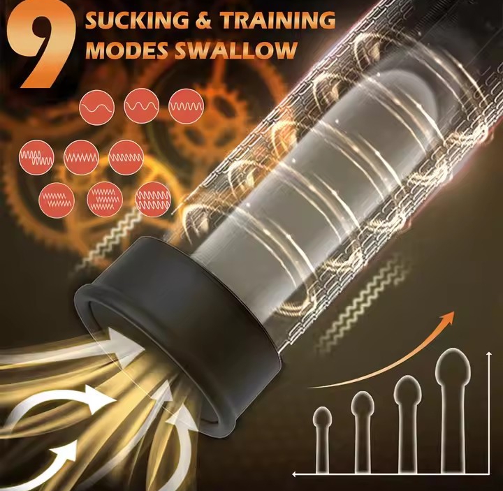 Electric Penis Pump Penis Enlargement Extend Pump Penis Trainer Male Masturbators Cup Dick Pump Sex Toys for Men 18_img_2